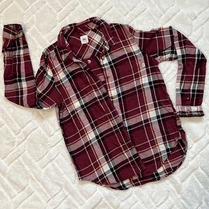 VANS Women’s Button Down Plaid